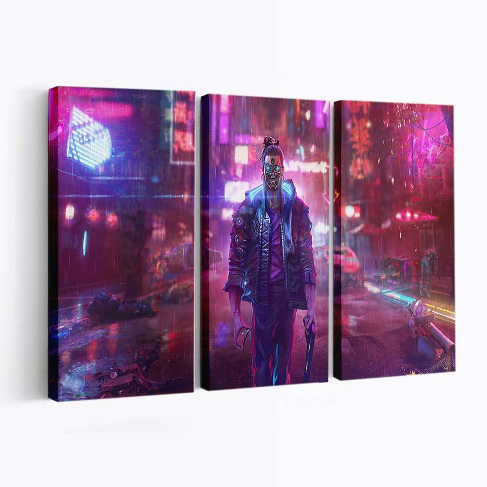 your night city cyberpunk 2077 illustration 5k id